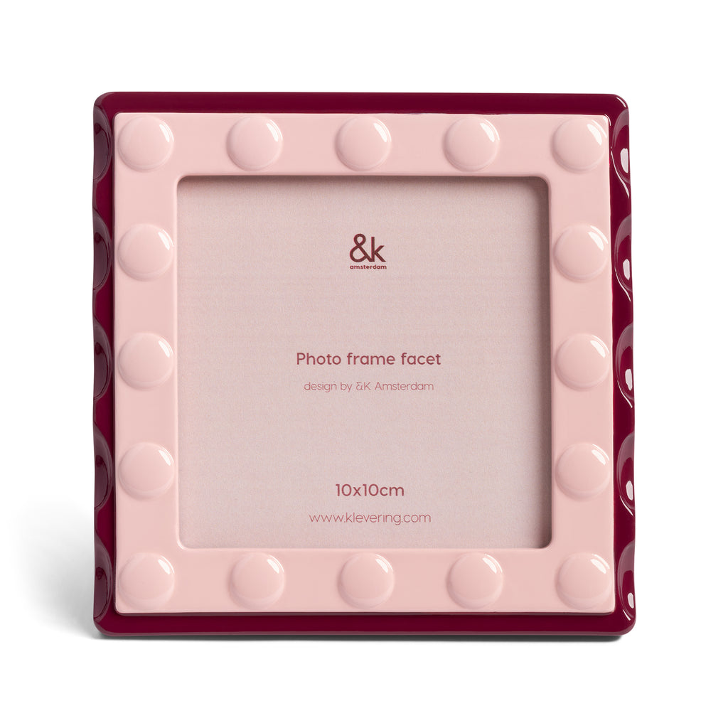 Facet Pink Sqaure Frame