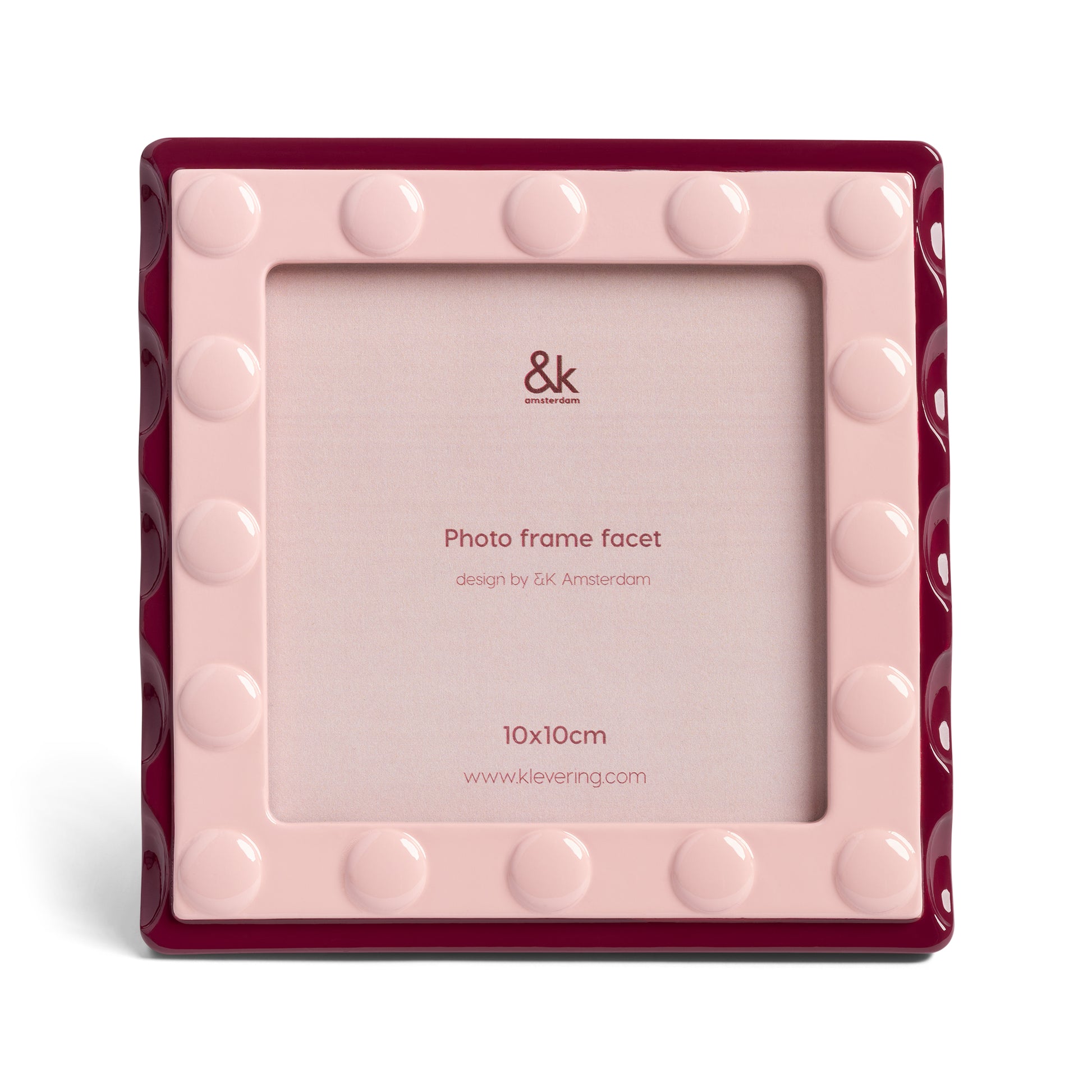 Facet Pink Sqaure Frame