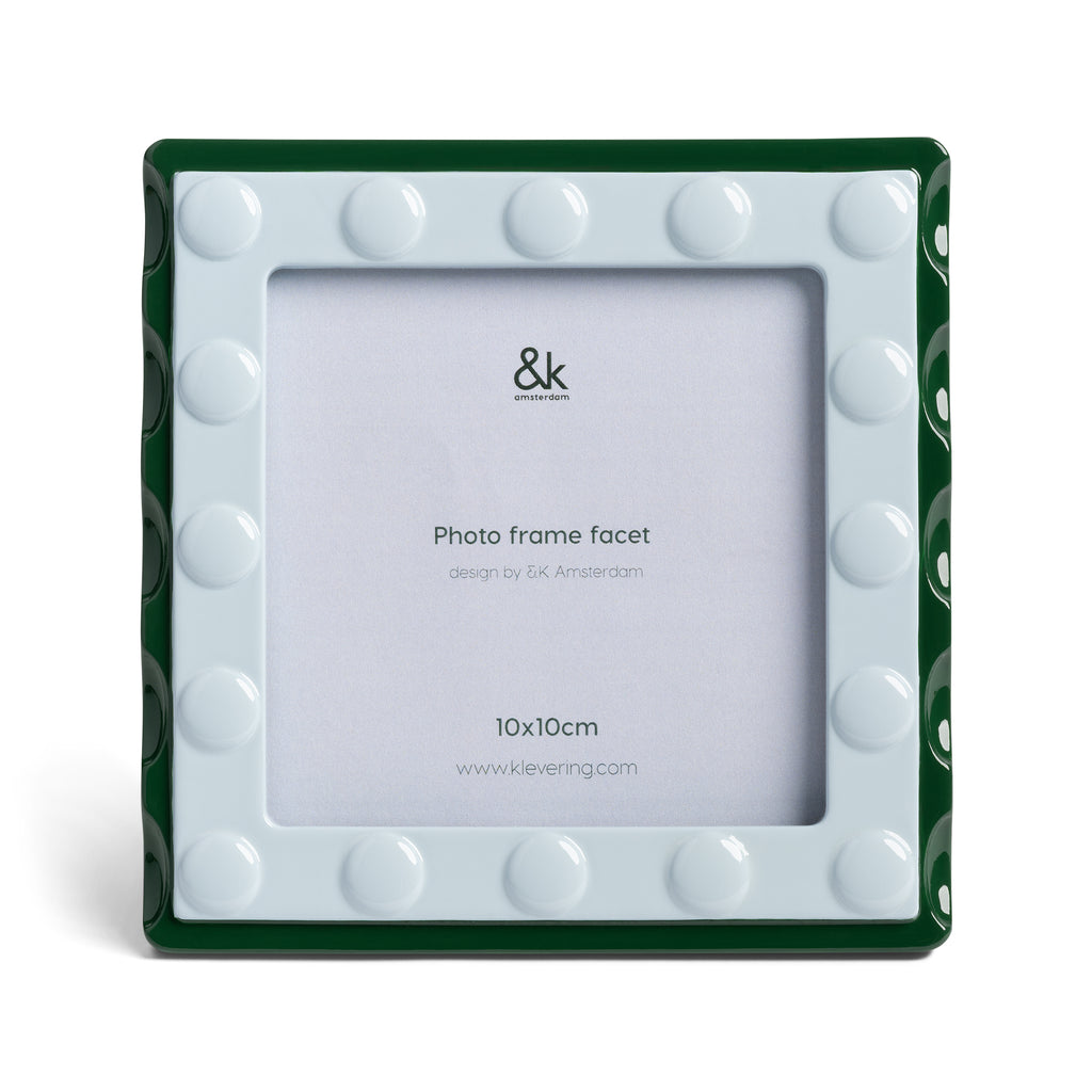 Facet Blue Square Frame