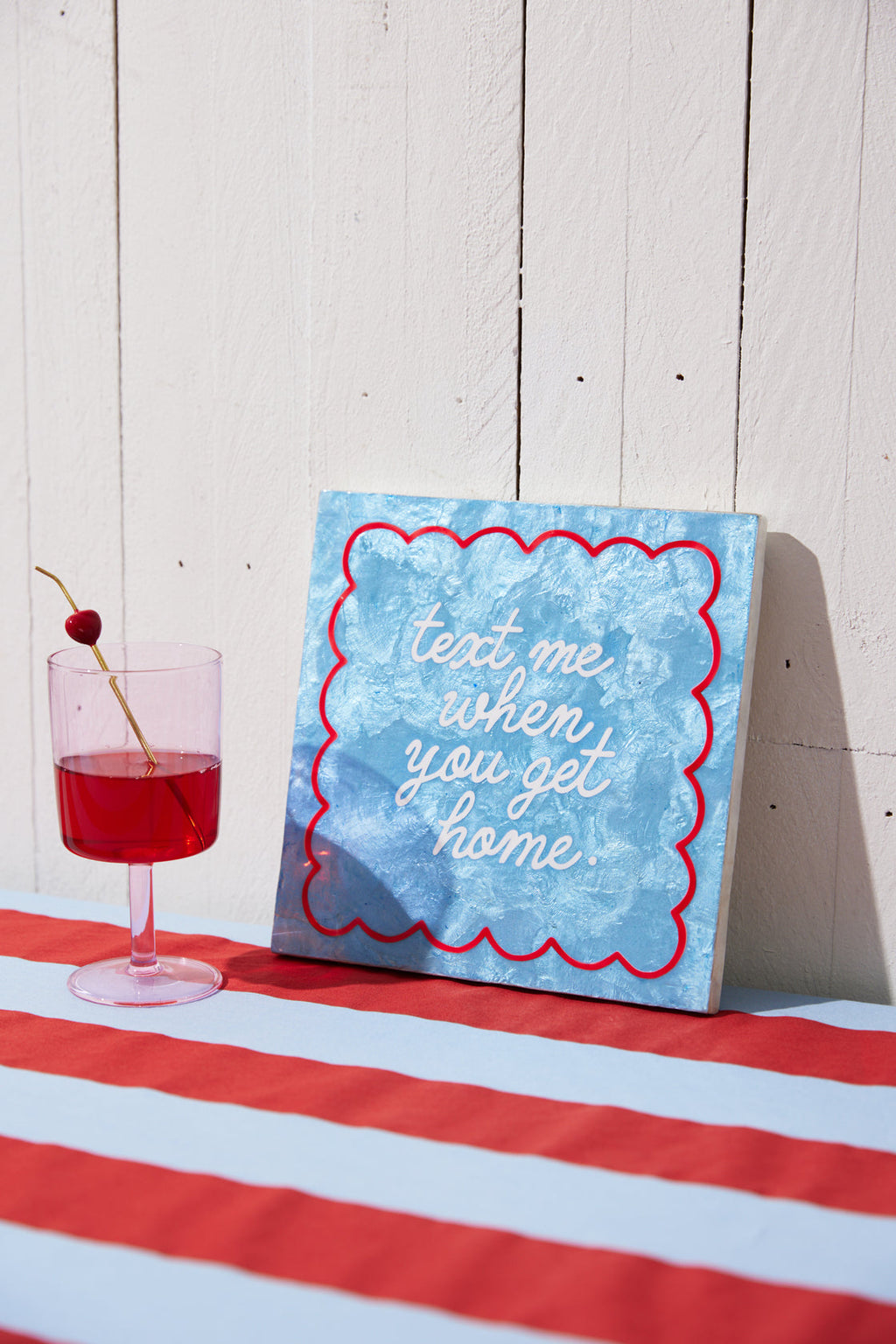 Text Me When You Get Home Wall Hanging