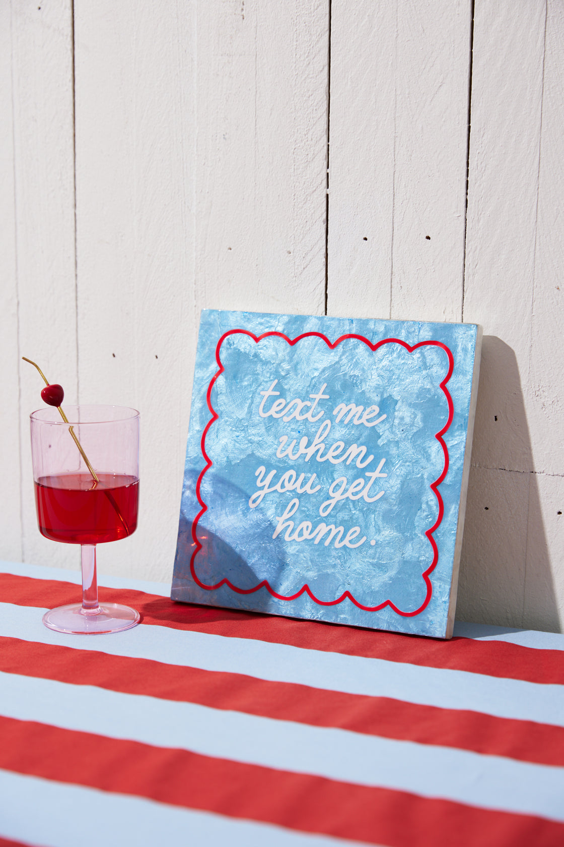 Text Me When You Get Home Wall Hanging