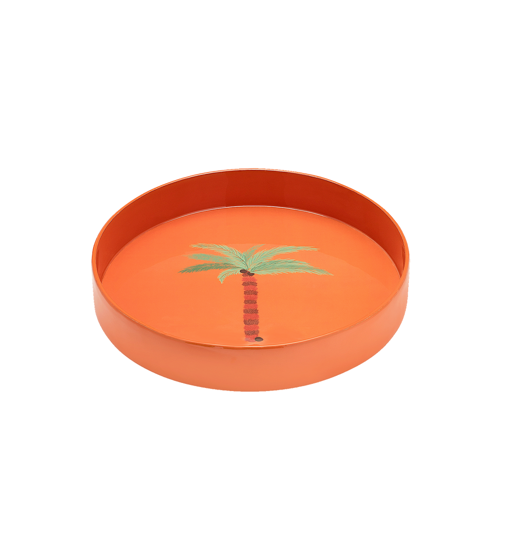 Orange Palm Tray