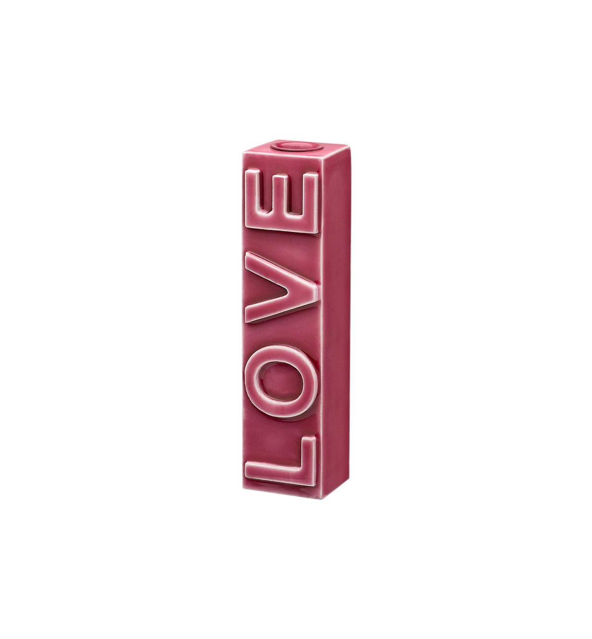 LOVE Pink Candle Holder