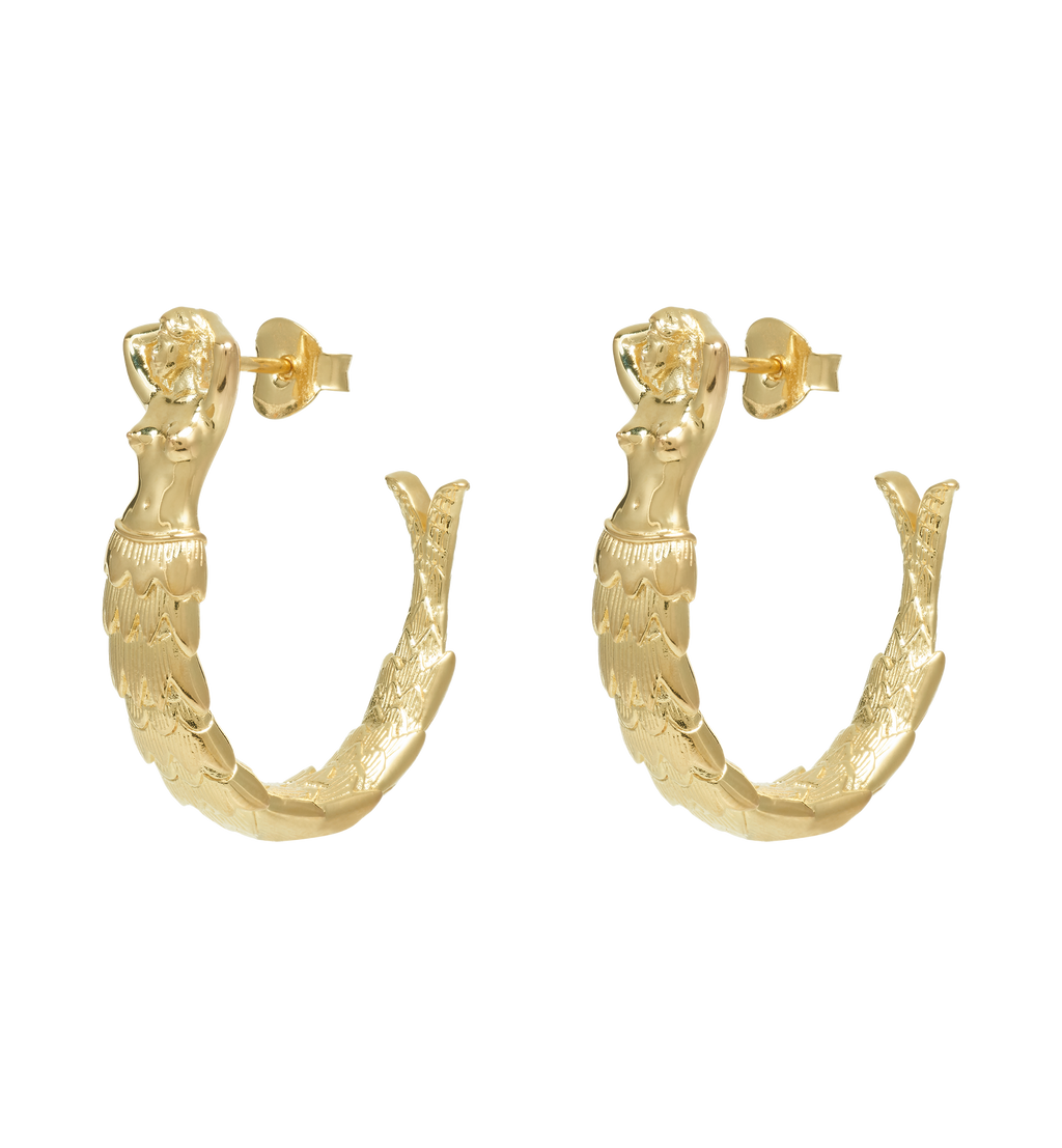 Mermaid Hoop Earrings