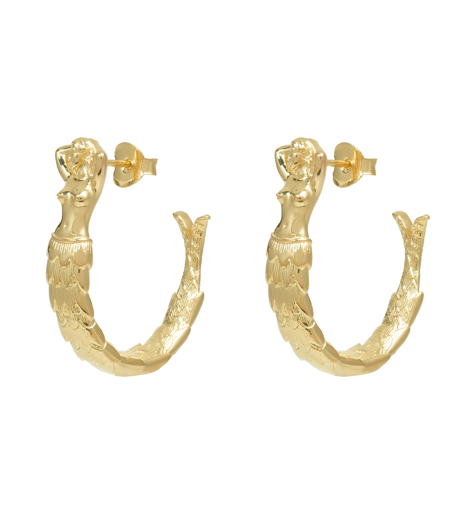Mermaid Hoop Earrings