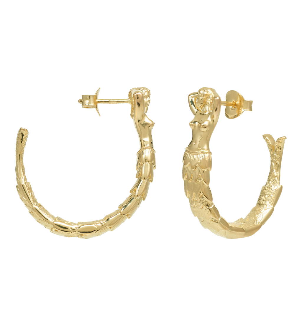 Mermaid Hoop Earrings
