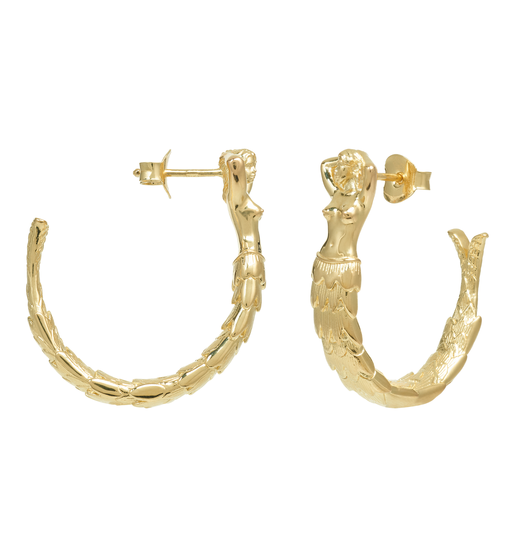 Mermaid Hoop Earrings