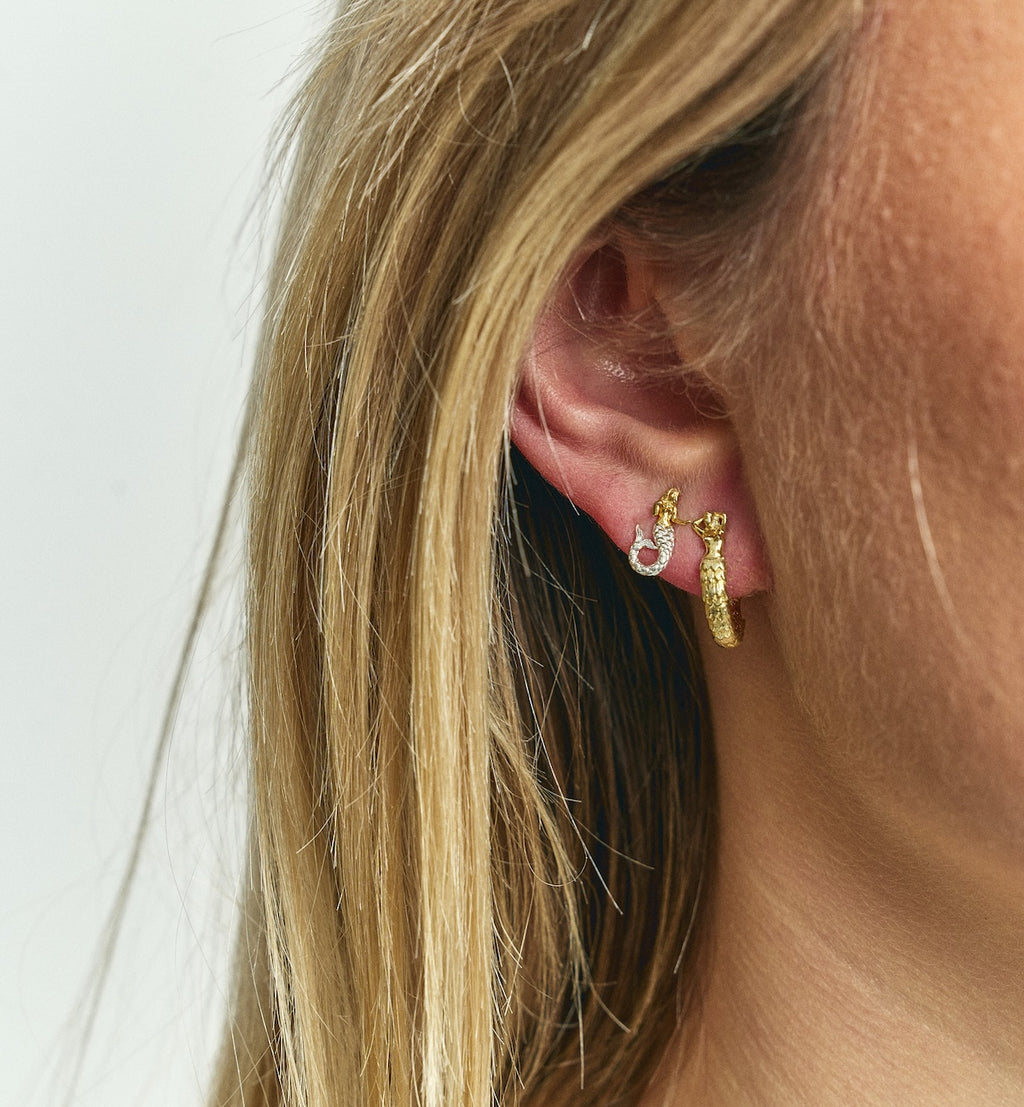 Mermaid Hoop Earrings