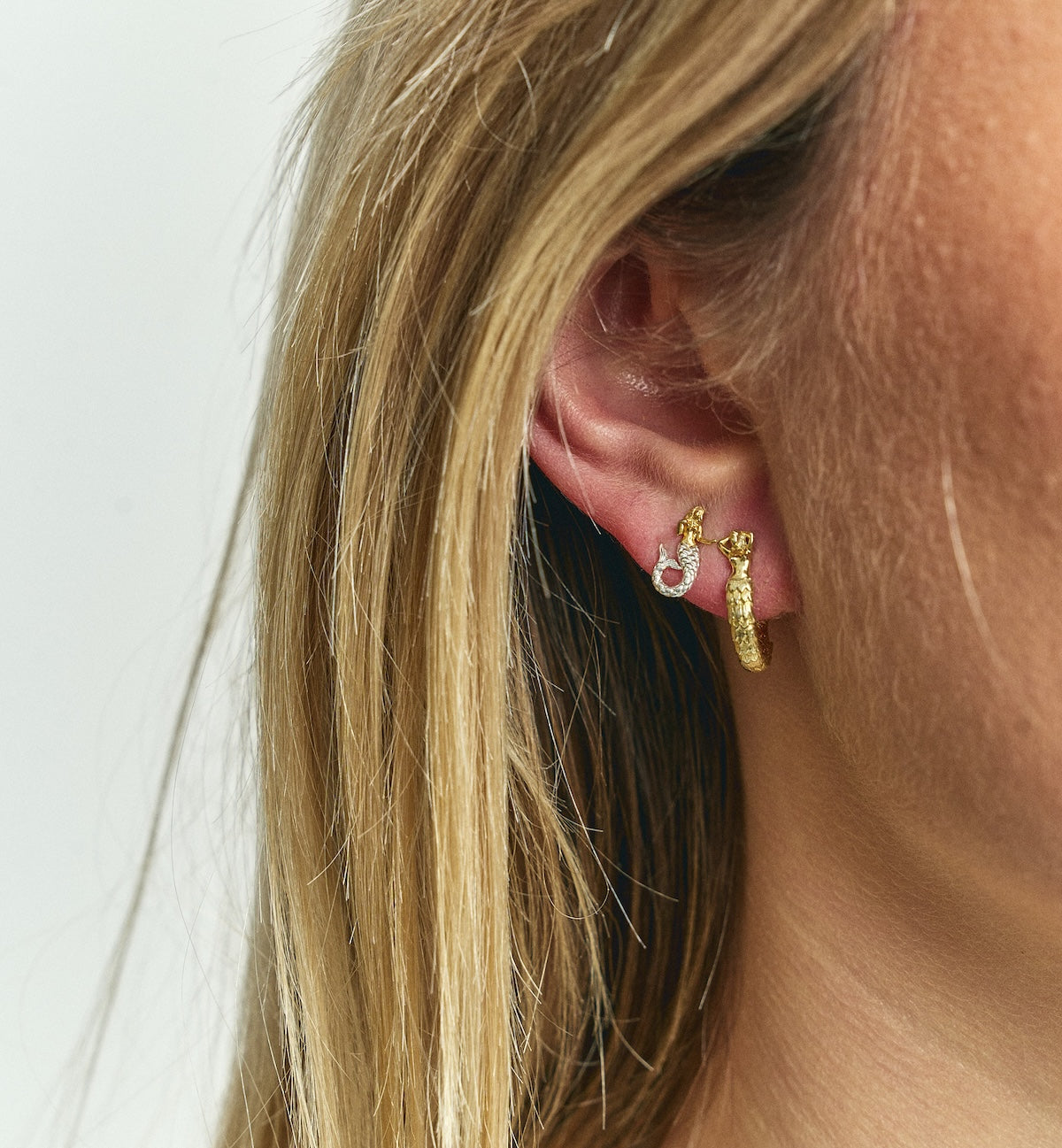 Mermaid Hoop Earrings