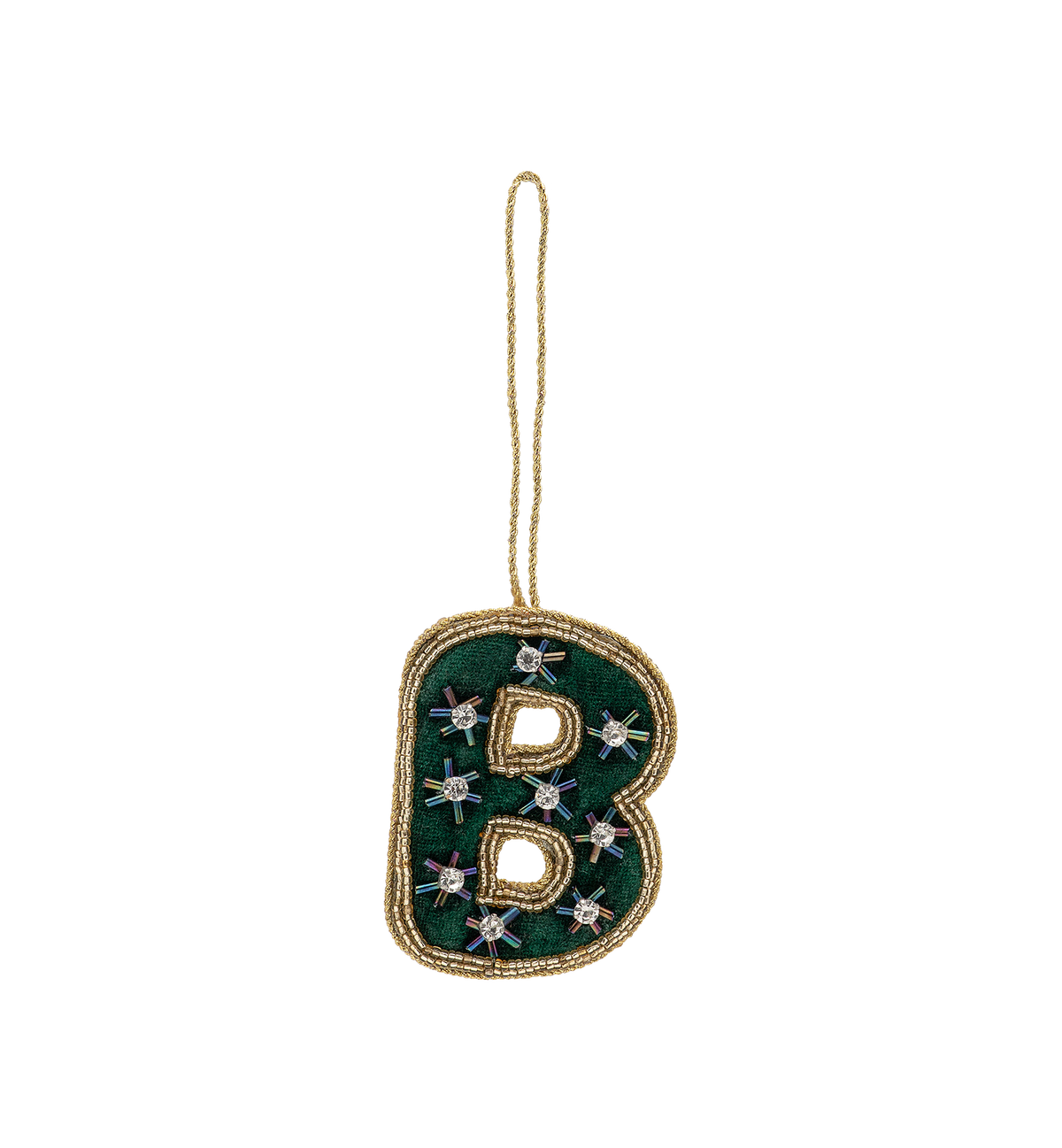 B Initial Ornament