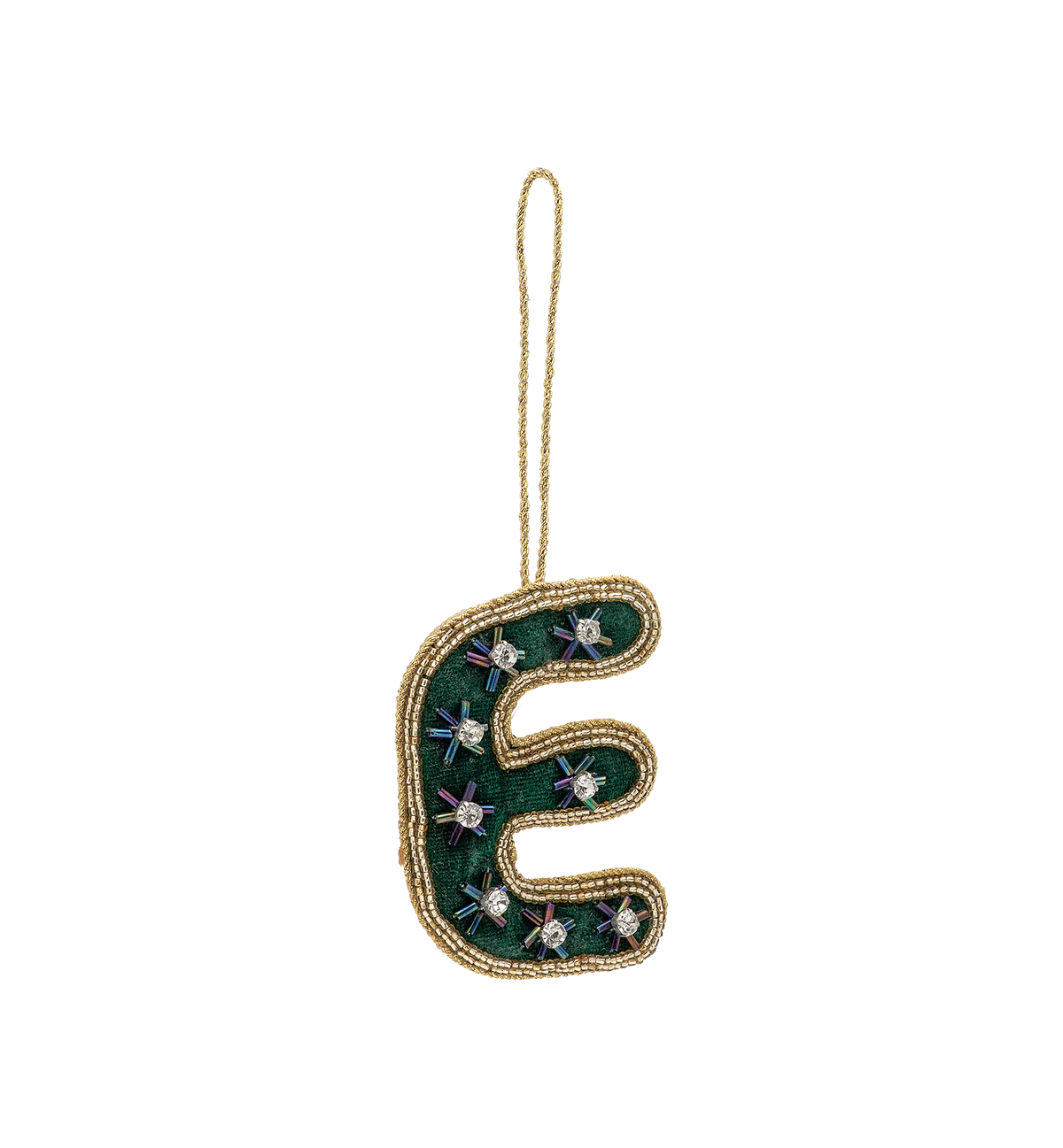 E Initial Ornament