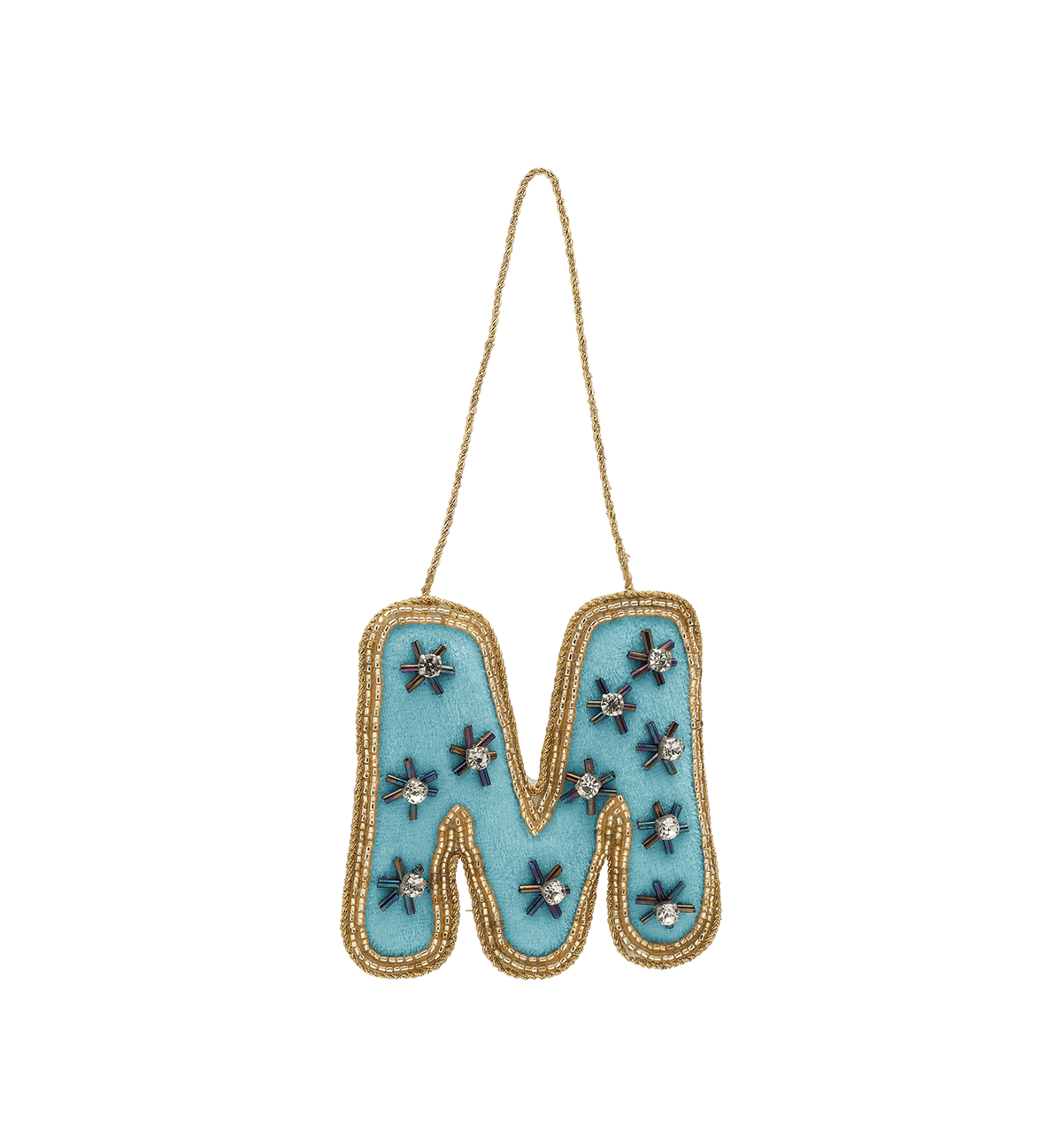 M Initial Ornament