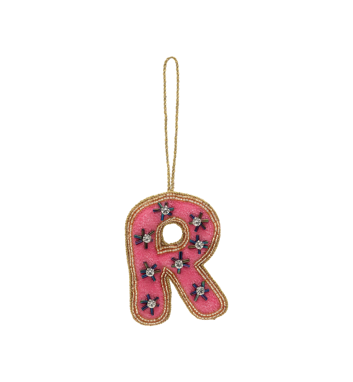 R Initial Ornament