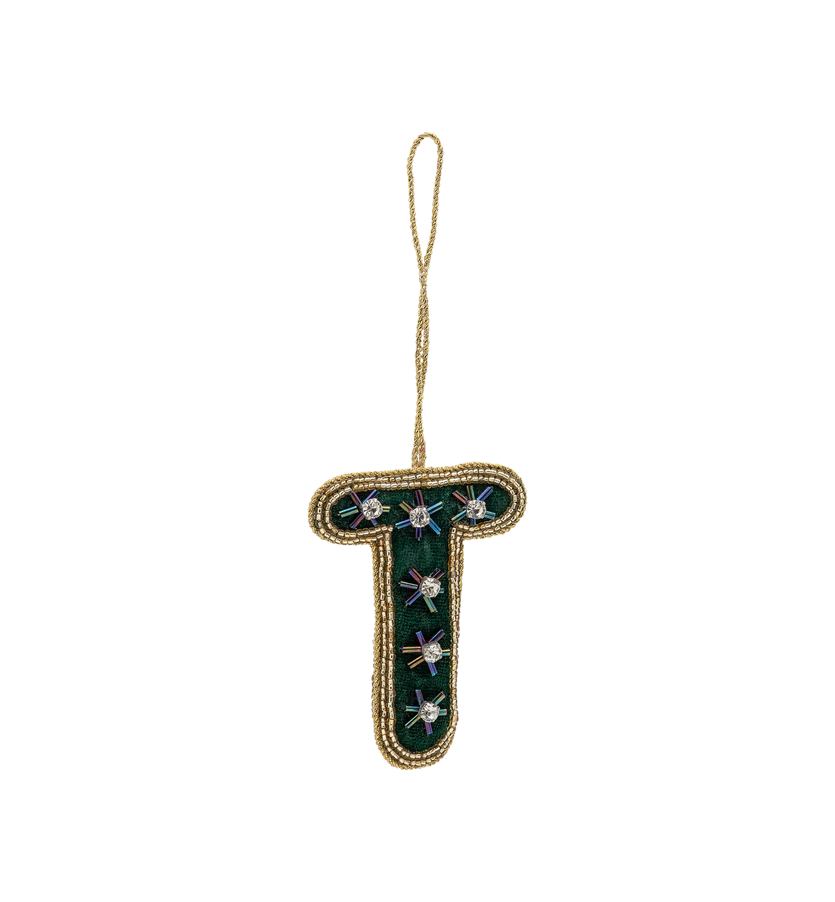 T Initial Ornament