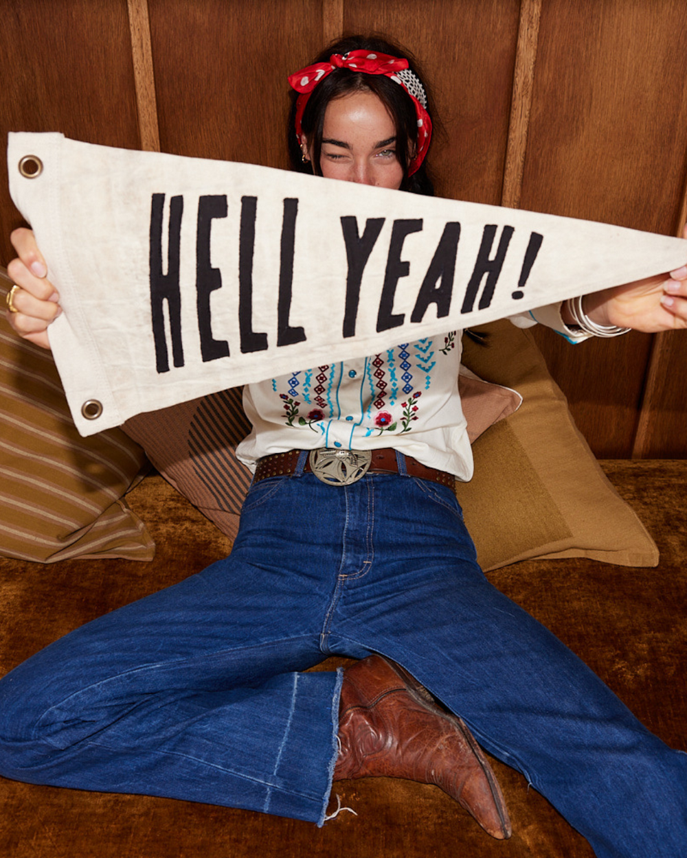HELL YEAH Wall Art Banner
