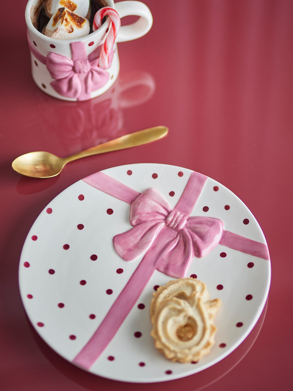 Bow Pink Plate