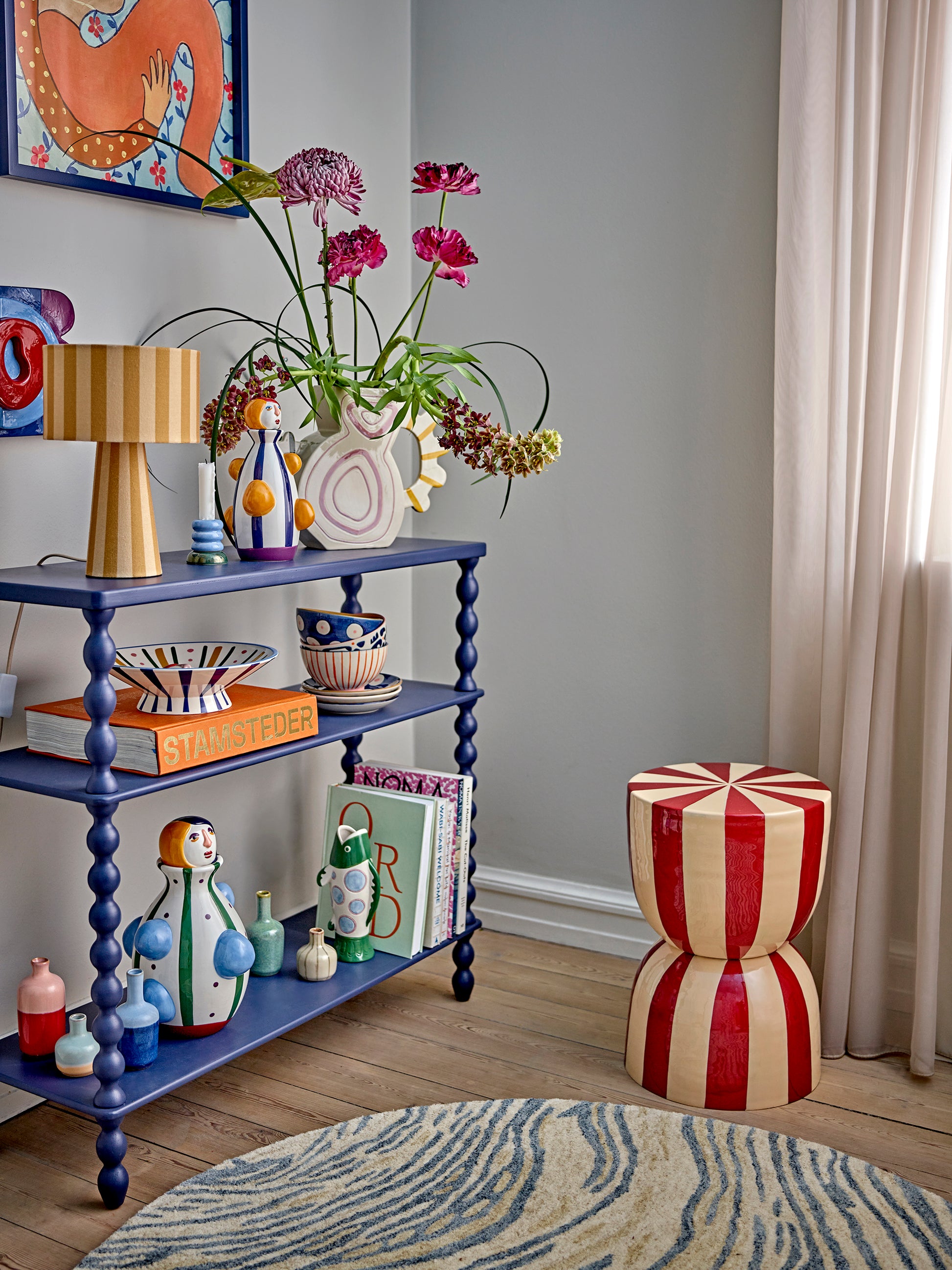 Blue Console Table