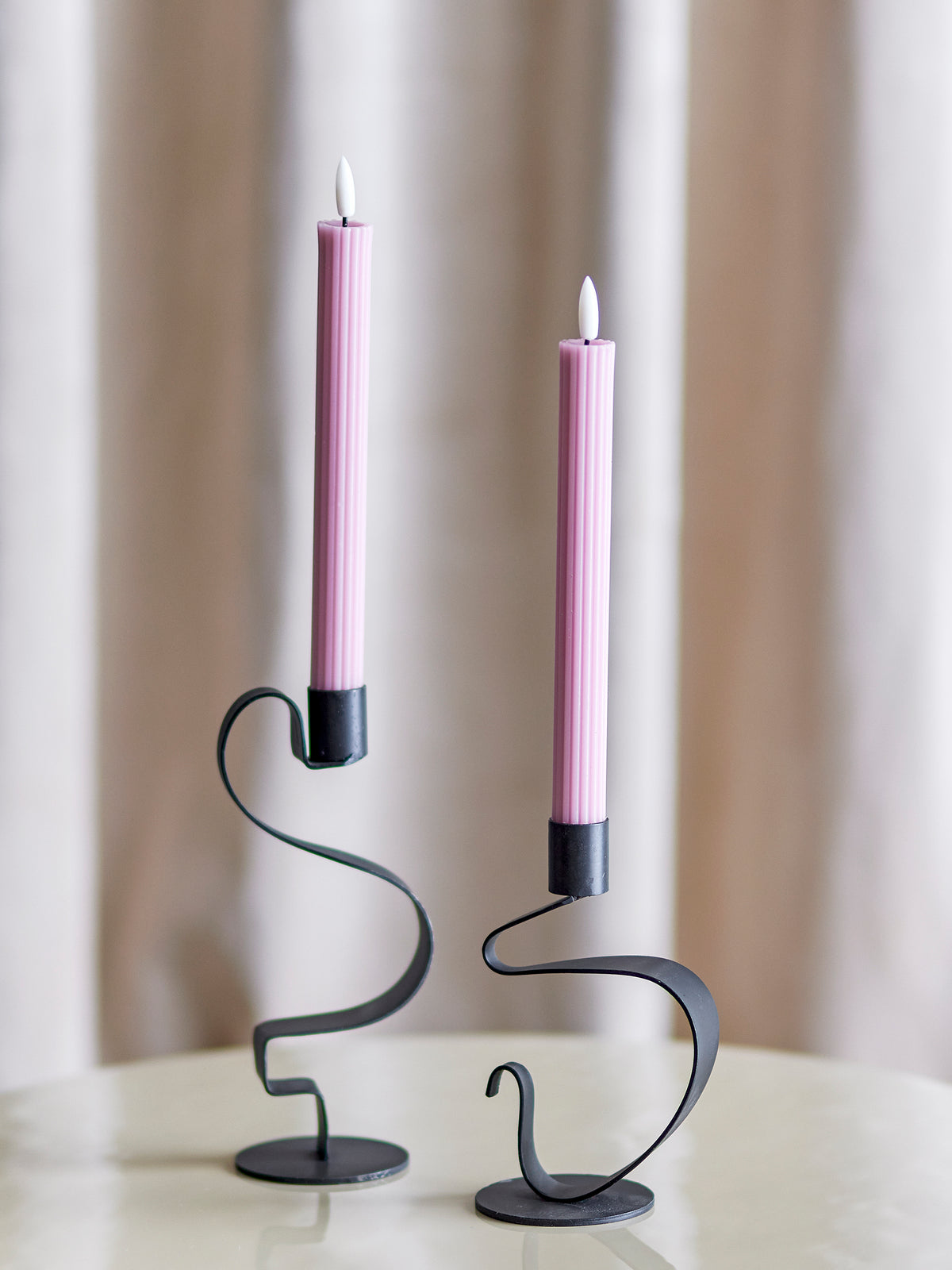 Rose  LED Candle Set of 2