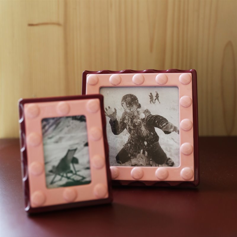 Facet Pink Sqaure Frame