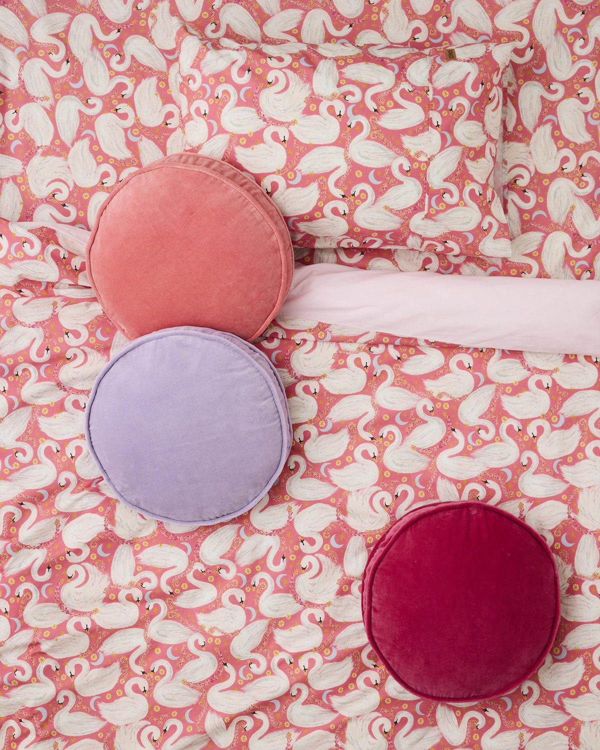 Peach Blossom Velvet Cushion