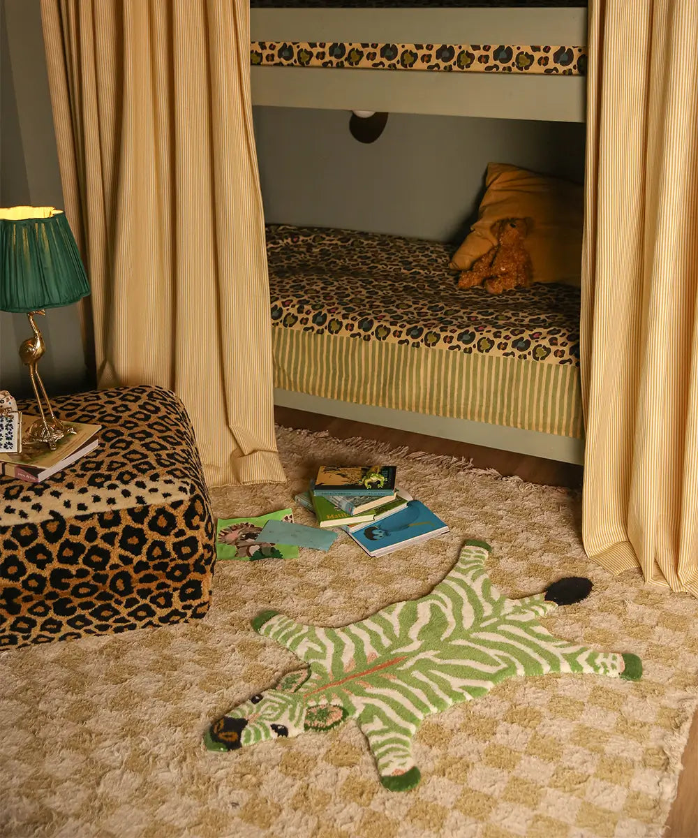 Grassy Zebra Rug