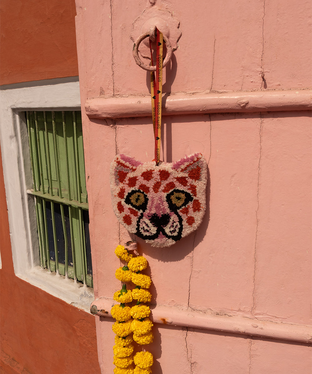 Pink Leopard Hanger
