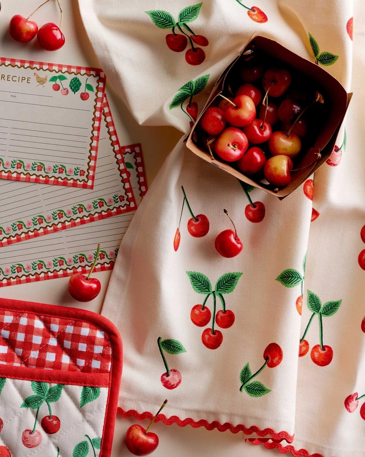 Cherry Tea Towel