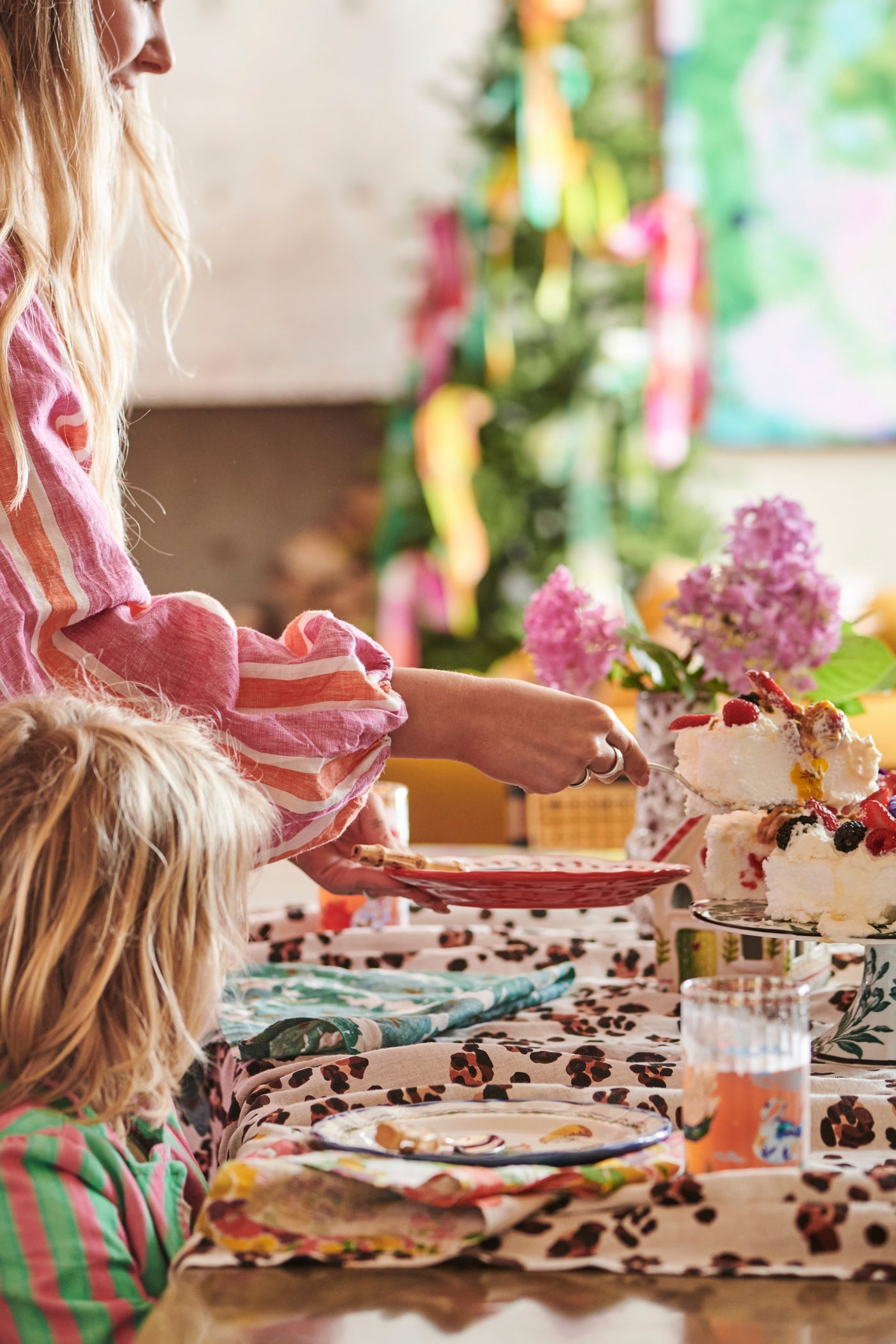 Leopard Linen Tablecloth