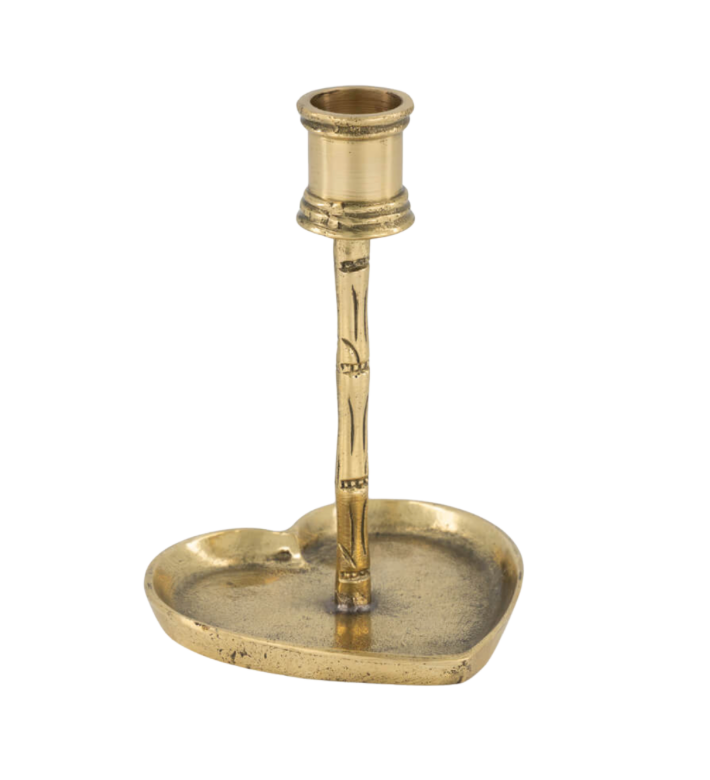 Bamboo Heart Candle Holder