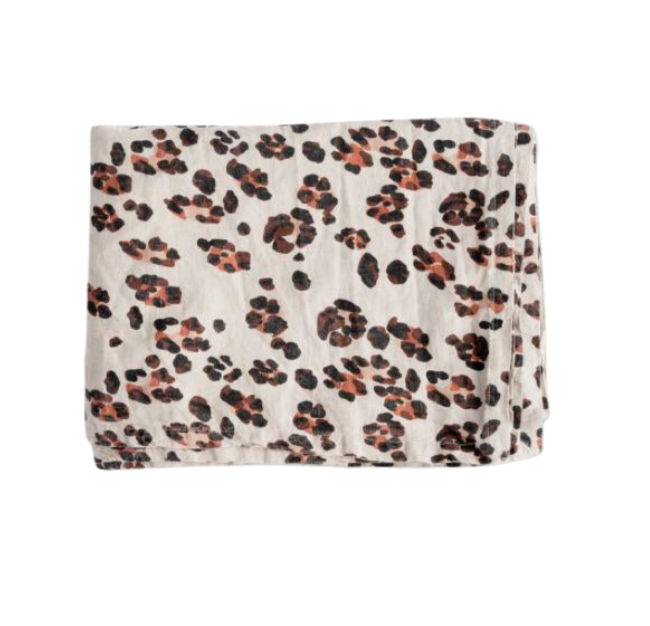 Leopard Linen Tablecloth