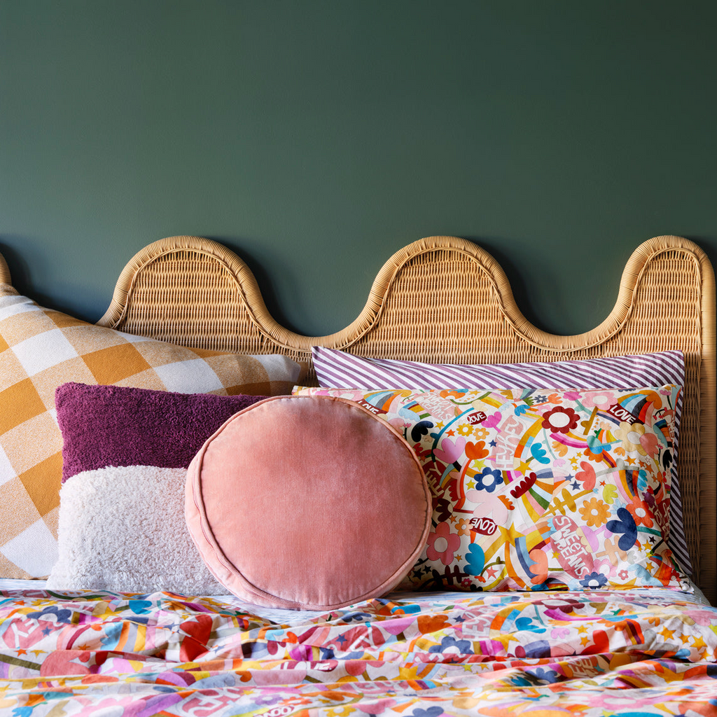 Pink Round Cushion