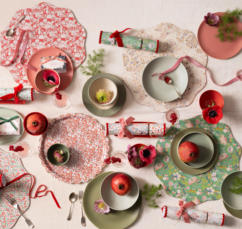 Meri Meri x Liberty Christmas Red Tray