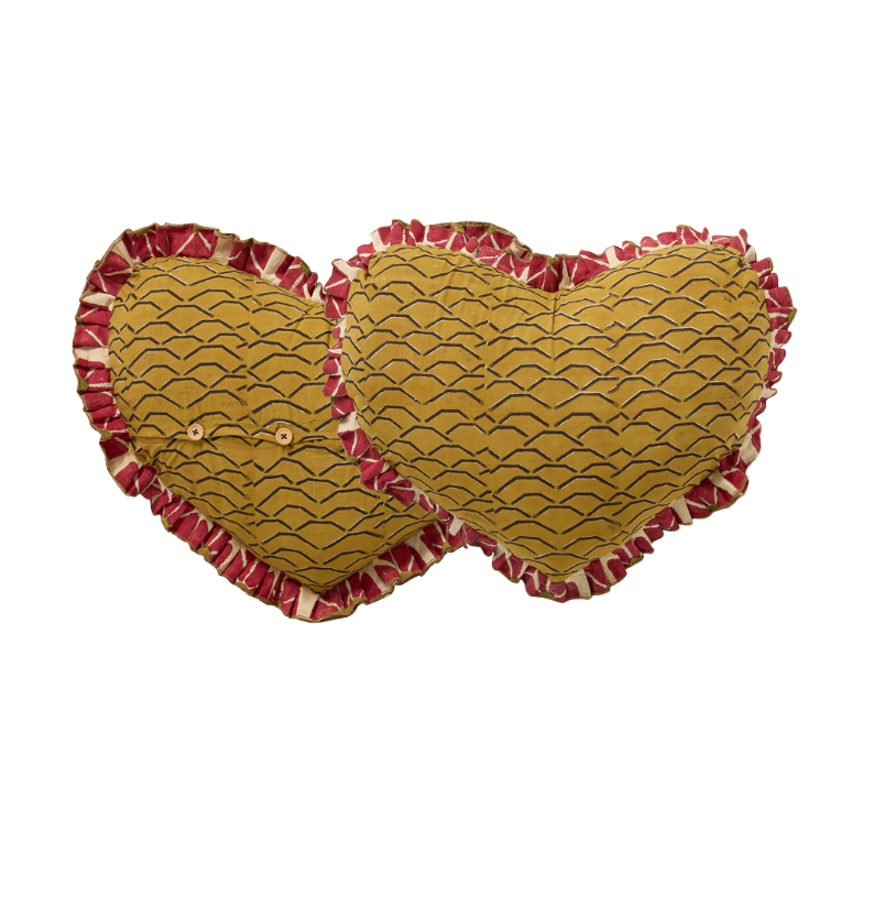 Leopard Heart Cushion