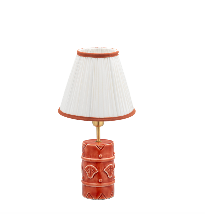 Tan Lamp + Shade