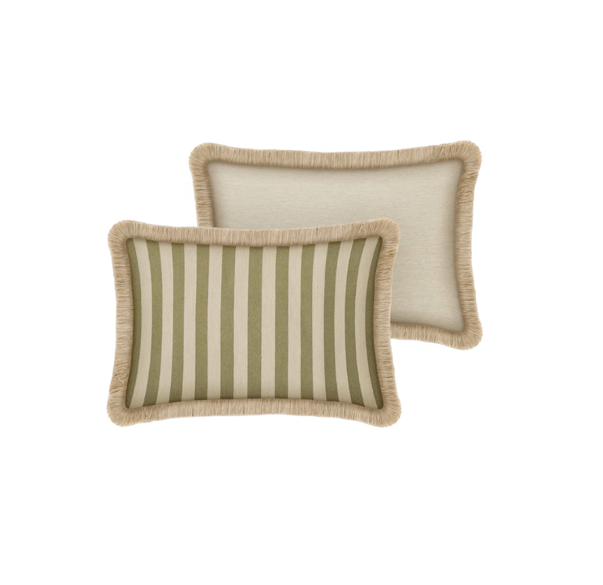 Olive Stripe Cushion