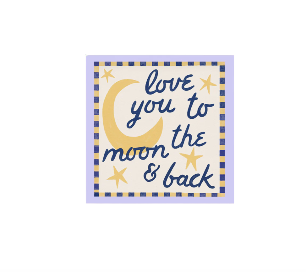 Love You To The Moon Wall Art