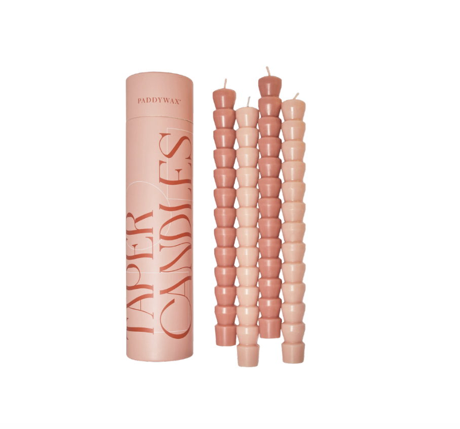Blush Taper Candle Set of 4