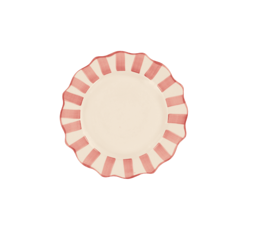 Pink Scallop Plate
