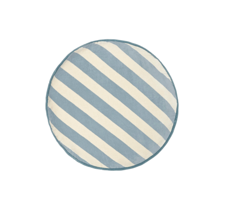 Blue Round Cushion