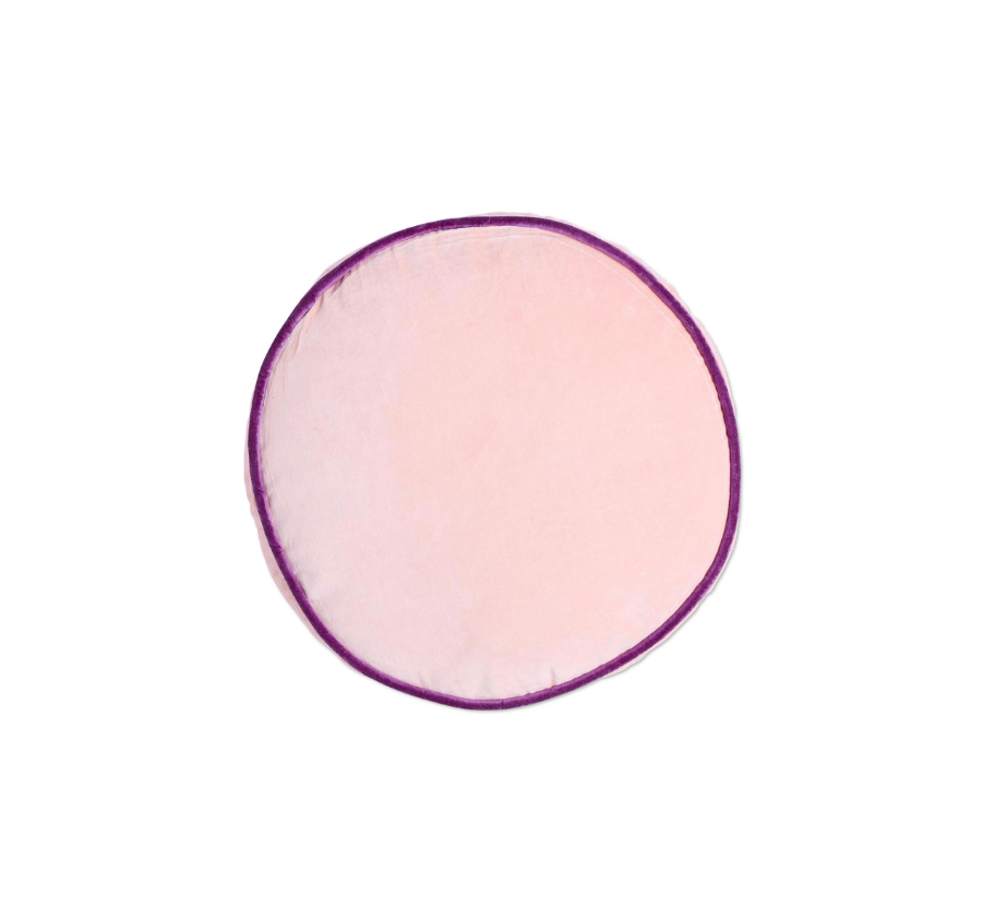 Plum Round Cushion