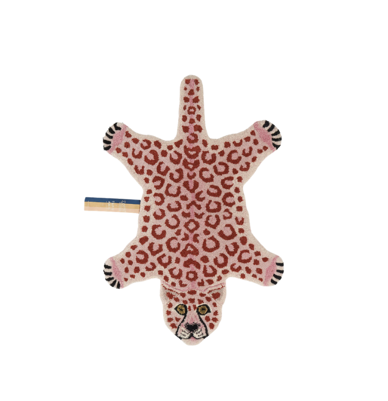 Pink Leopard Rug