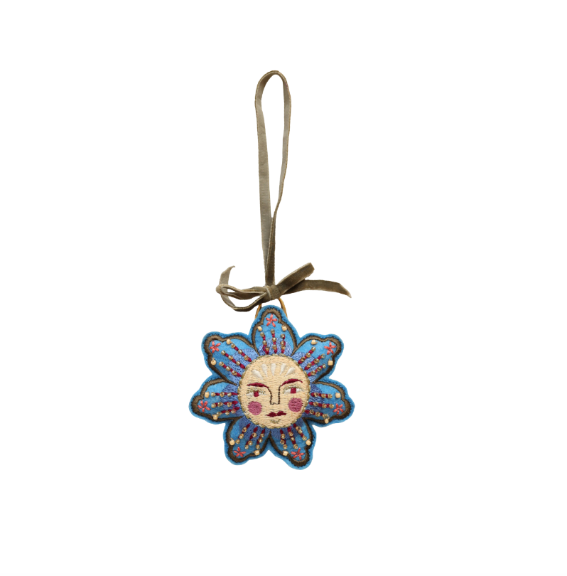 Blue Flower Ornament