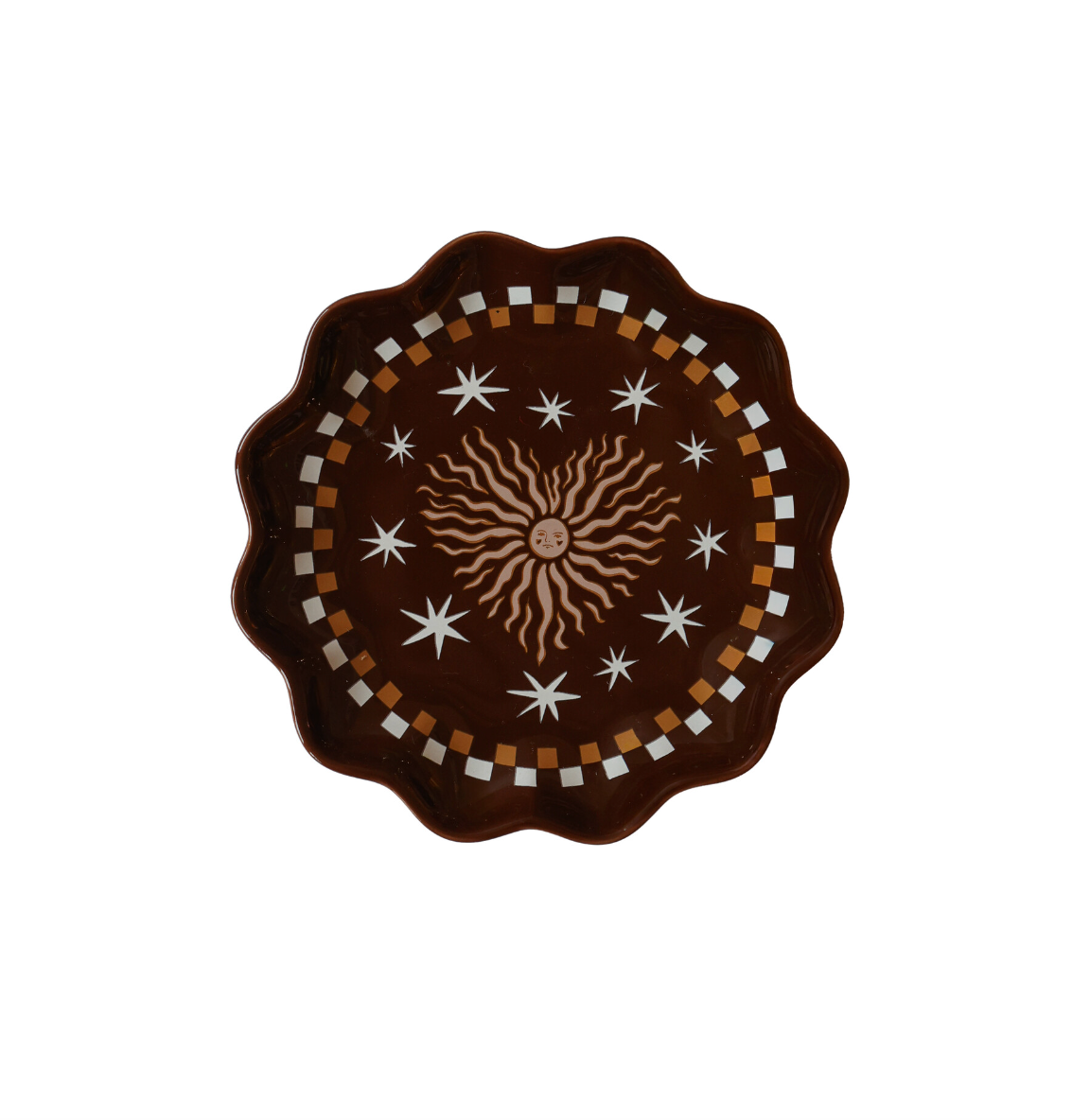 Heart Brown Plate