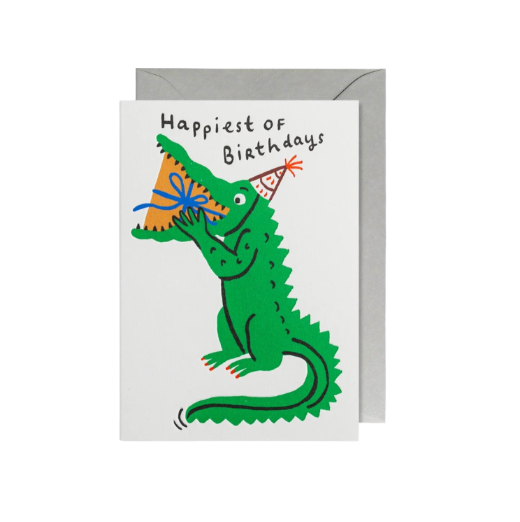 Happiest of Birthdays Crocodile