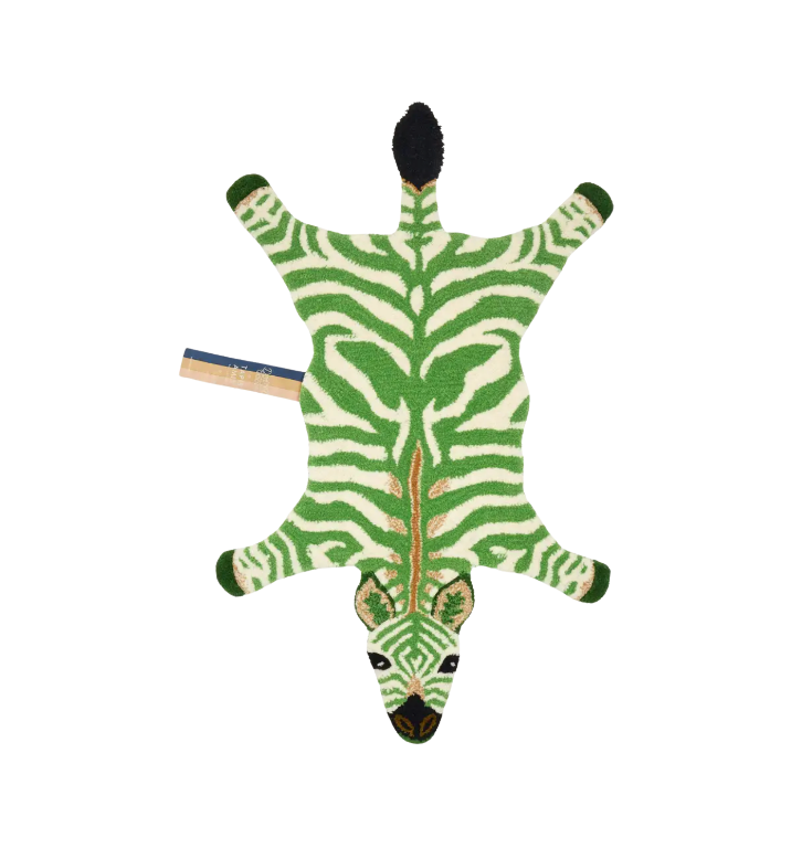 Grassy Zebra Rug