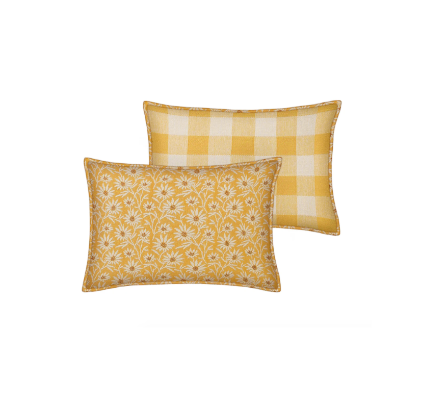 Yellow Checks Cushion