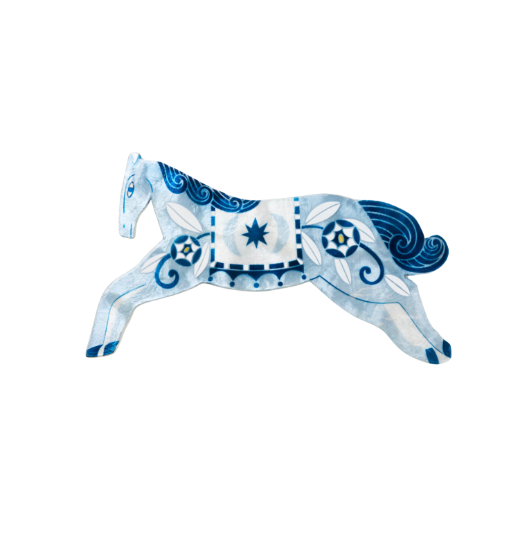 Blue Horse Wall Hanging
