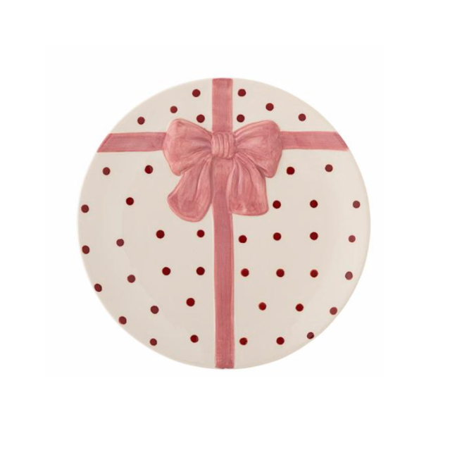 Bow Pink Plate