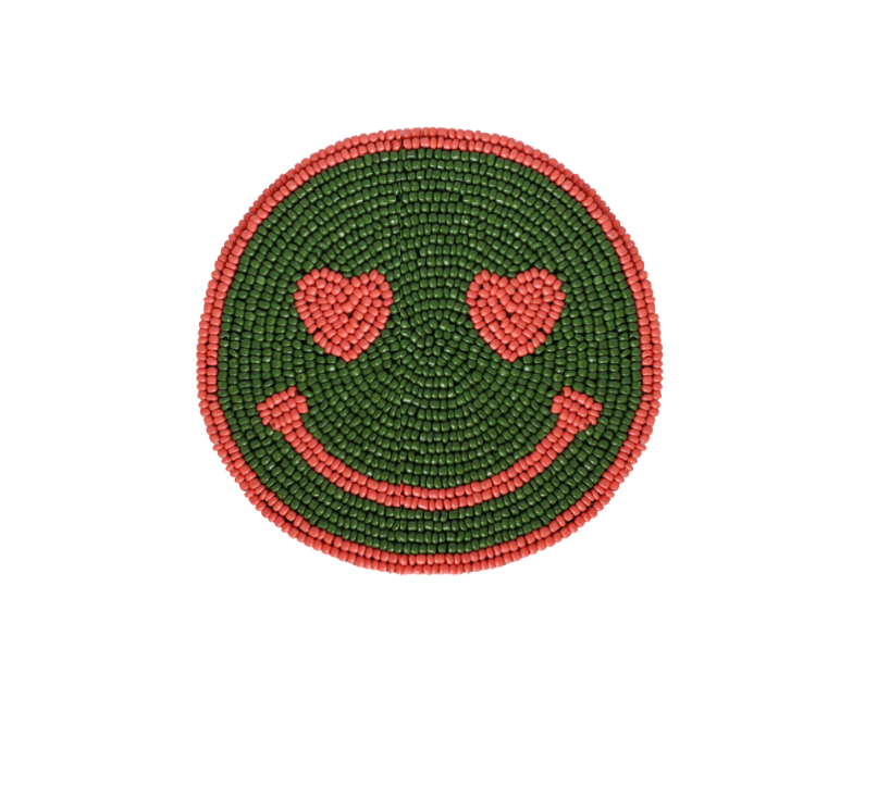 Green Coaster Smiley