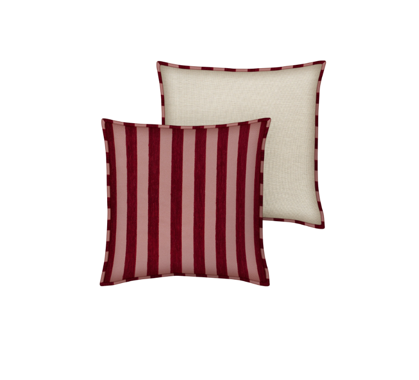 Jackie Bordeaux Rose Cushion
